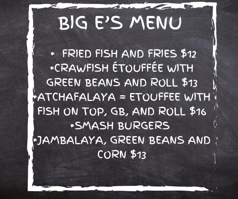 Big E's Kitchen Menu