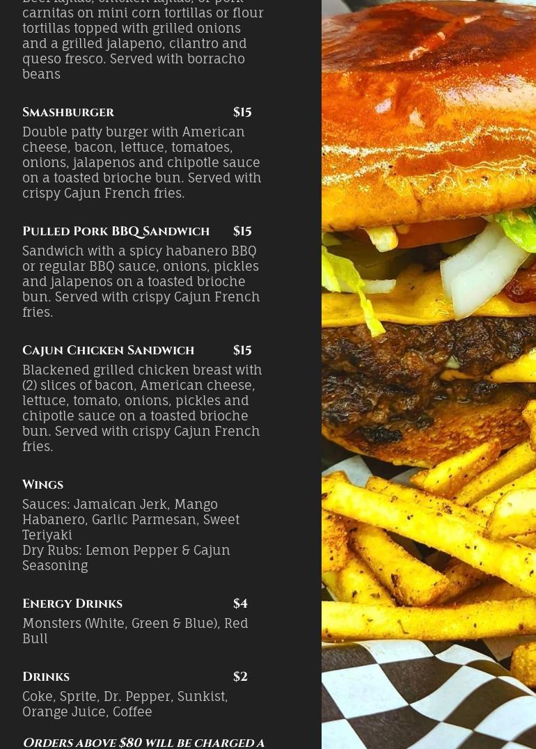 Rolling Stove & Grill Menu