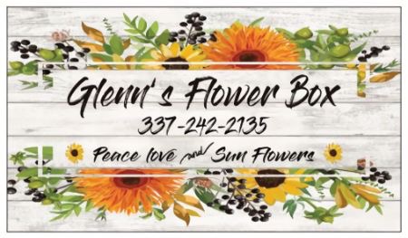 Glenn’s Flower Box 315 N Main St, St Martinville Louisiana 70582