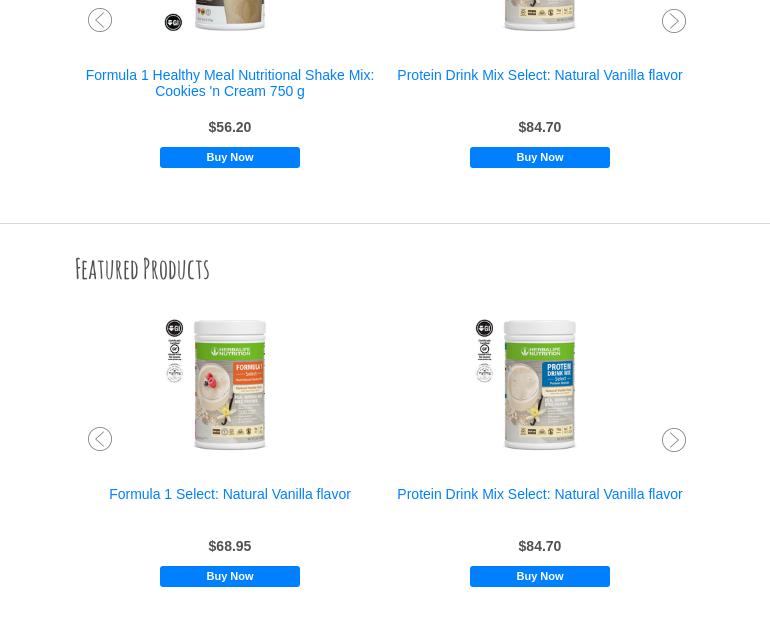 Beyond Bliss Nutrition Menu