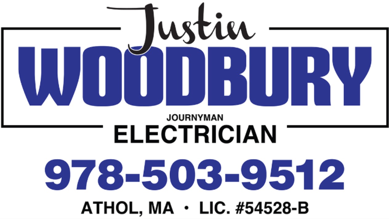 Justin Woodbury Electrician 536 Intervale Ave, Athol Massachusetts 01331