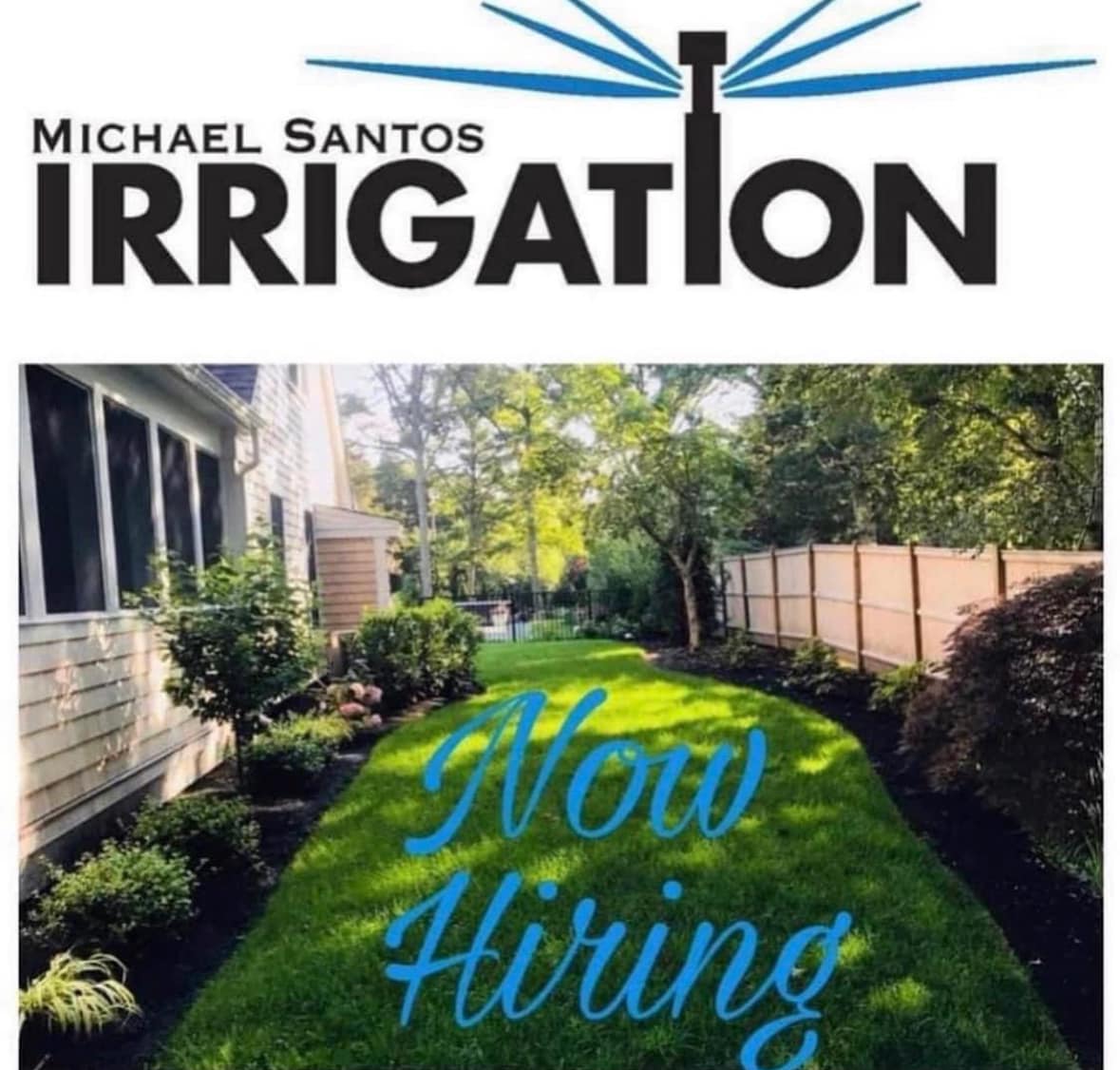 Michael Santos Irrigation, LLC 53 Bridle Path Rd, Brewster Massachusetts 02631