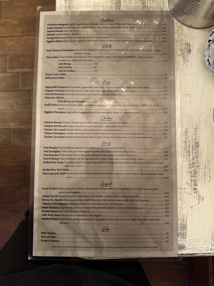 Artichokes Restaurant, Wakefield Menu, Reviews (209), Photos (44