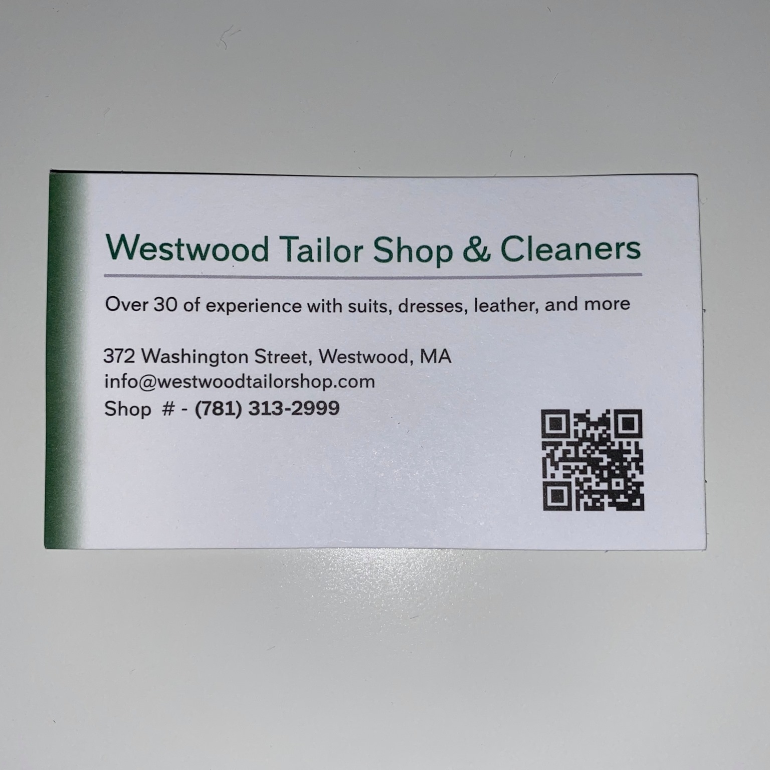 Westwood Tailor Shop & Cleaners
