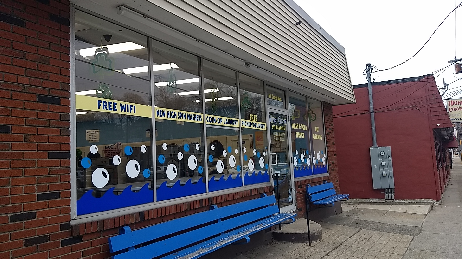 Silver Clean Laundromat 41 Crest Ave, Winthrop Massachusetts 02152