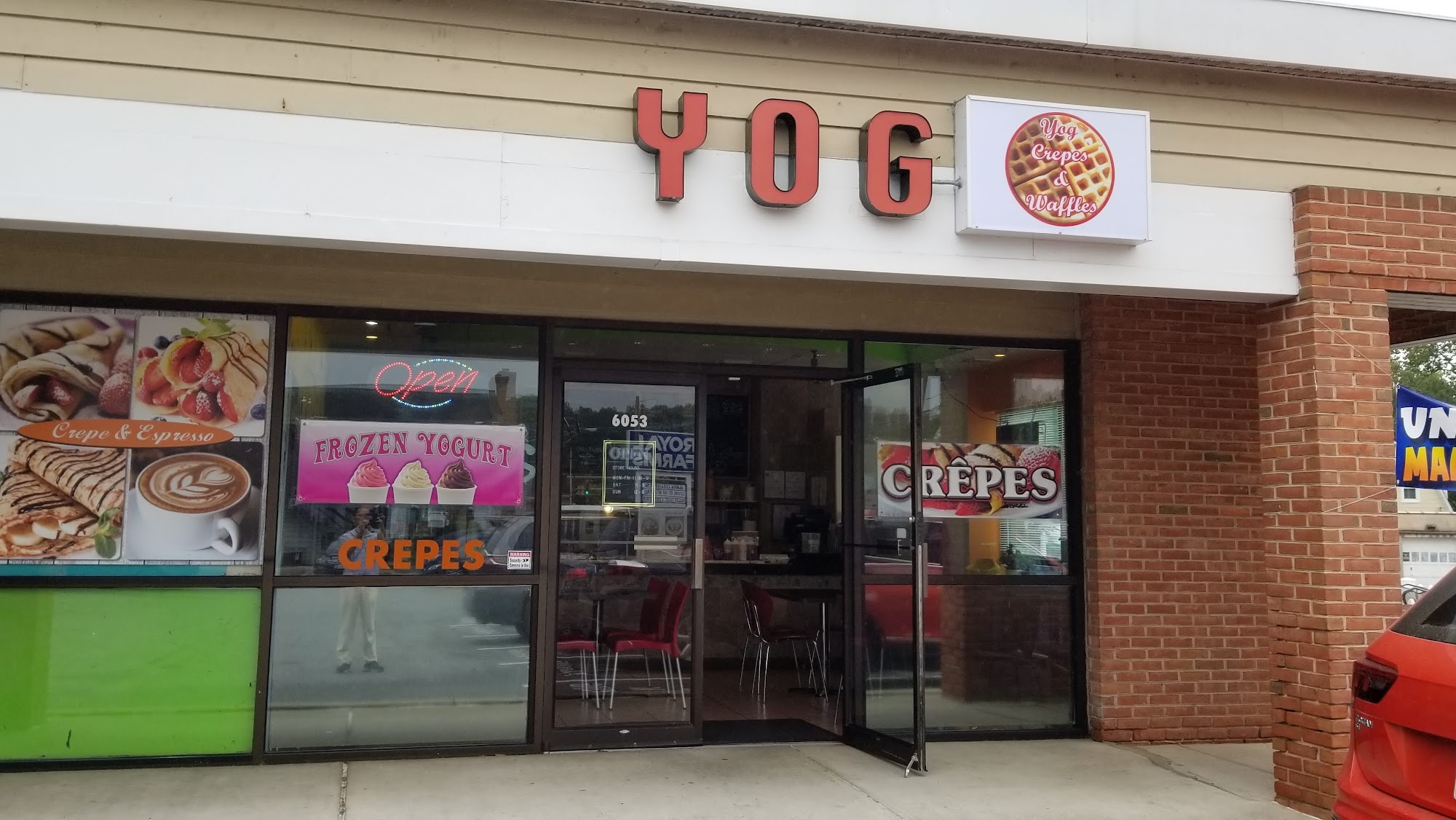 YOG Frozen Yogurt, Crepes, and More