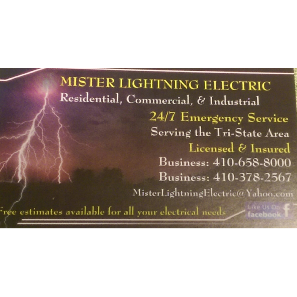 Mister Lightning Electric 745 Old Conowingo Rd, Conowingo Maryland 21918