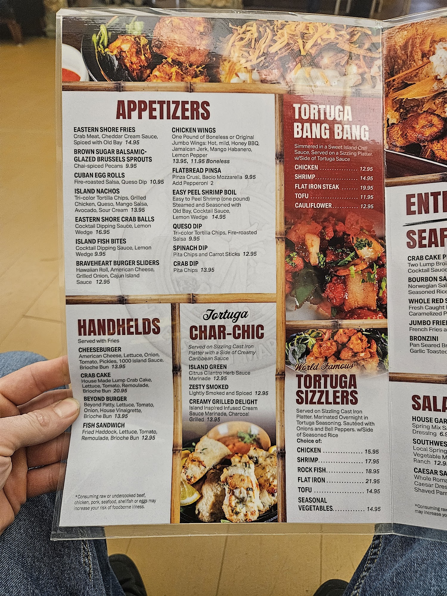 Tortuga Bar & Grill Menu