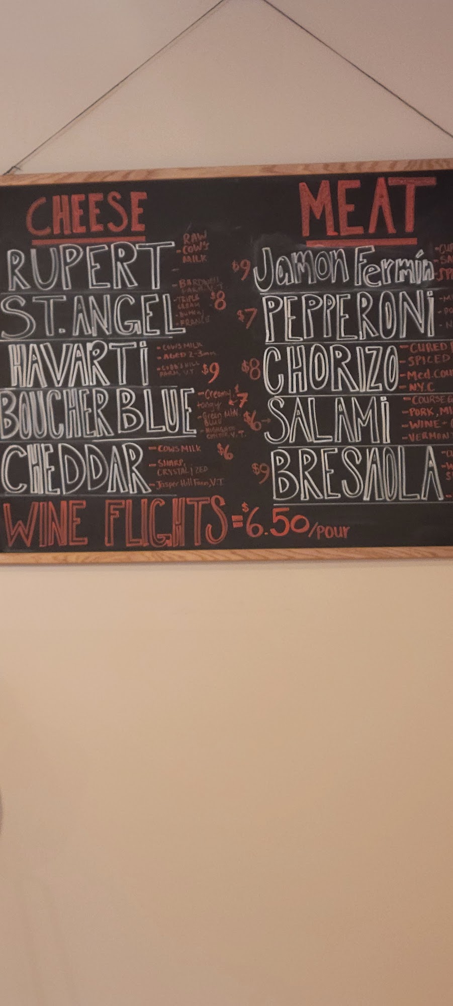 Board. Menu