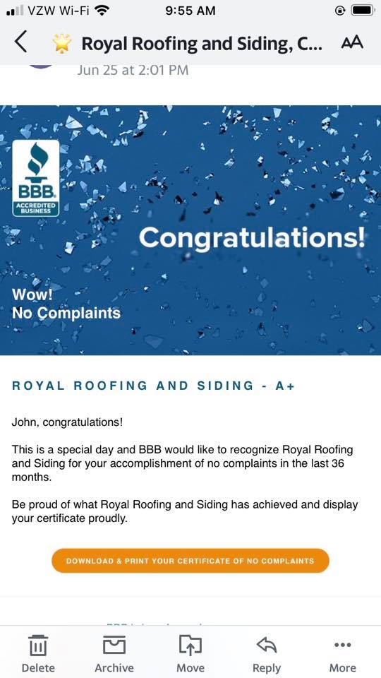 Royal Roofing & Siding Inc 126 N Marrs Point Rd, Wales Maine 04280