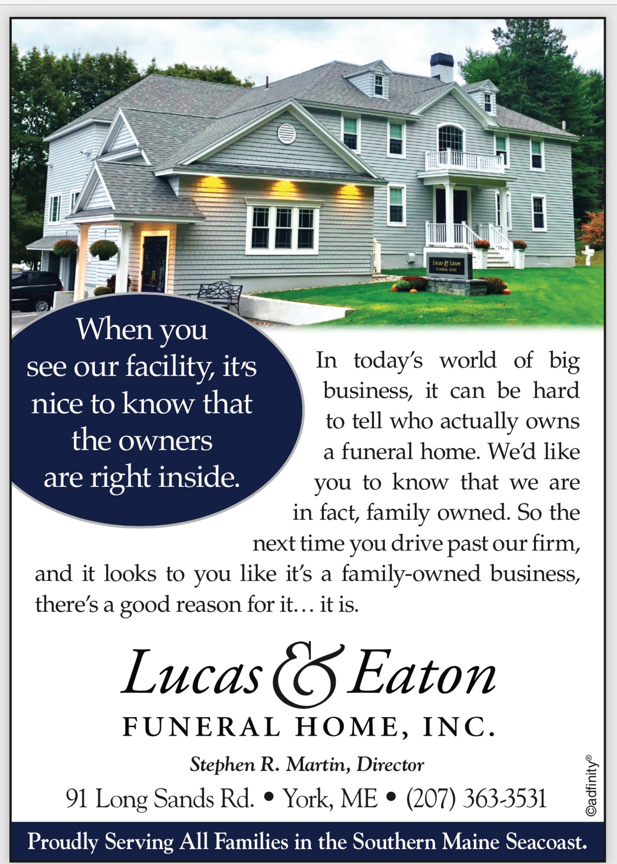 Lucas & Eaton Funeral Home 91 Long Sands Rd, York Maine 03909