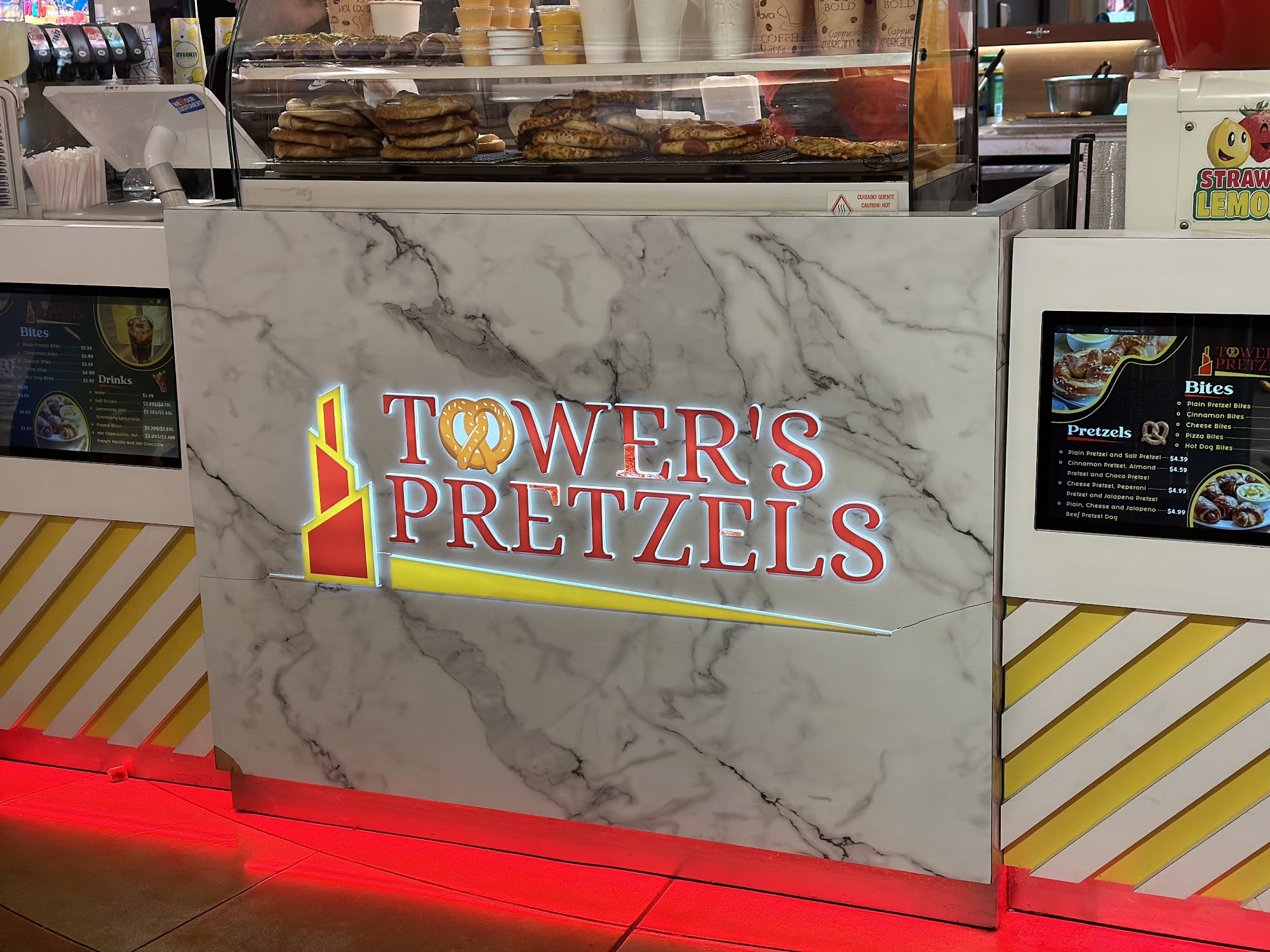 Tower's Pretzels Menu