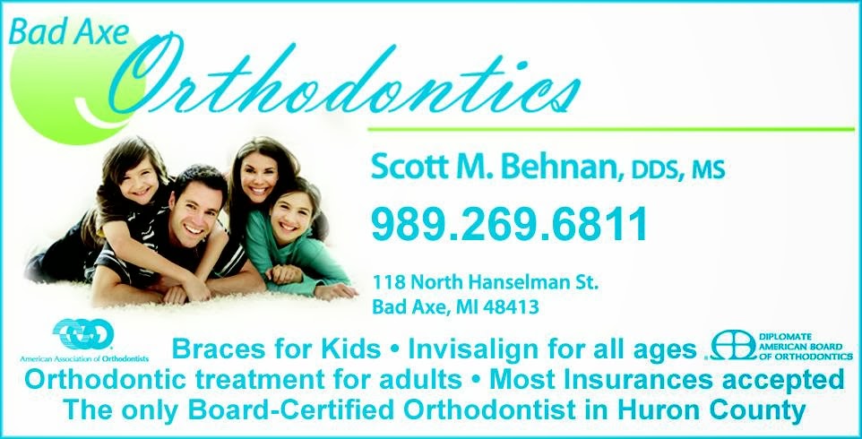 Scott M. Behnan, DDS, MS:Bad Axe Orthodontics 118 N Hanselman St, Bad Axe Michigan 48413