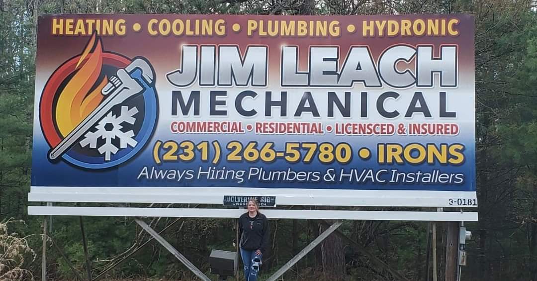 Jim Leach Mechanical 5860 W 10 1/2 Mile Rd, Irons Michigan 49644