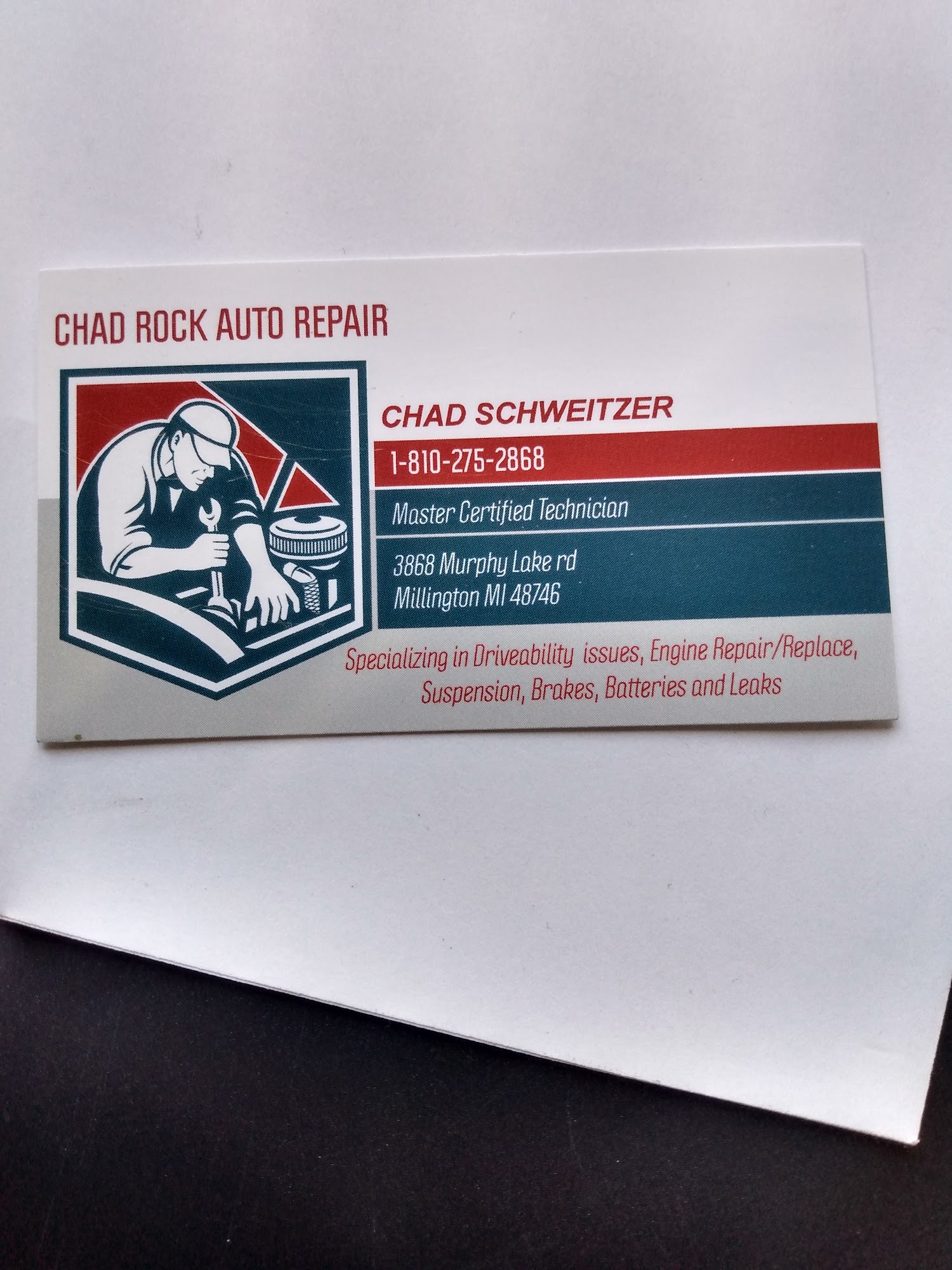 Chad Rock Auto Repair 3868 Murphy Lake Rd, Millington Michigan 48746