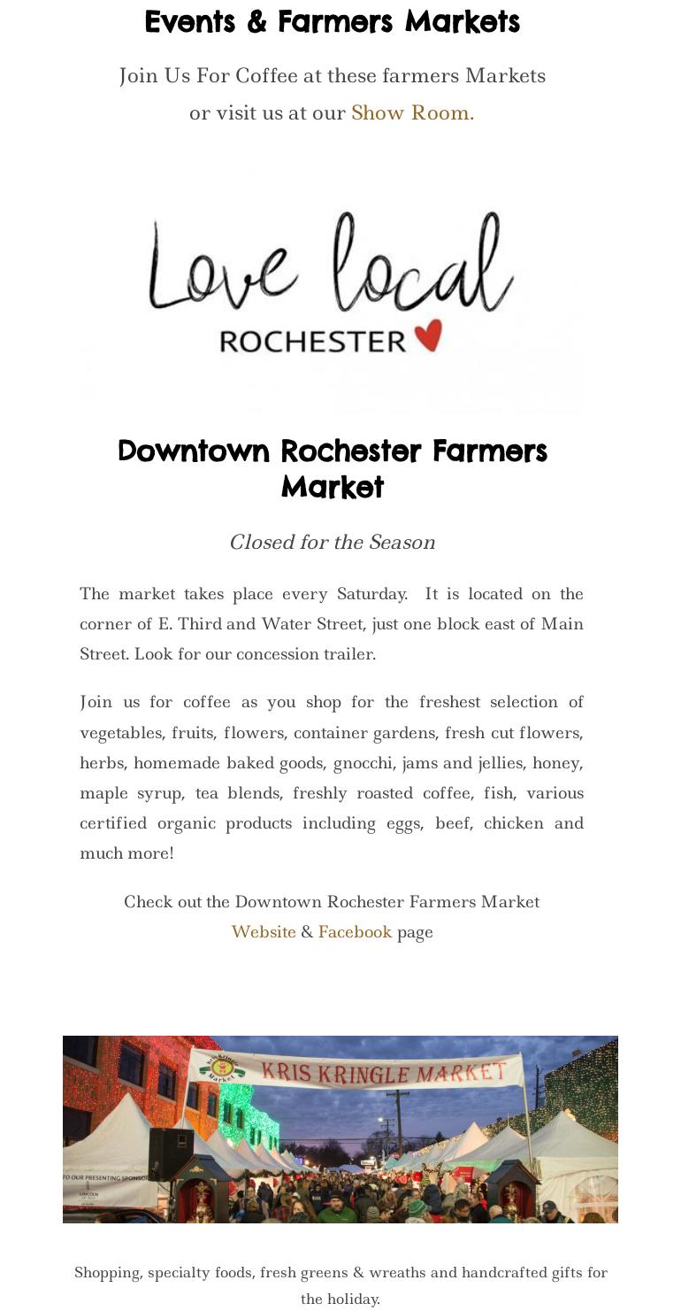 Denton Coffee Co. Menu