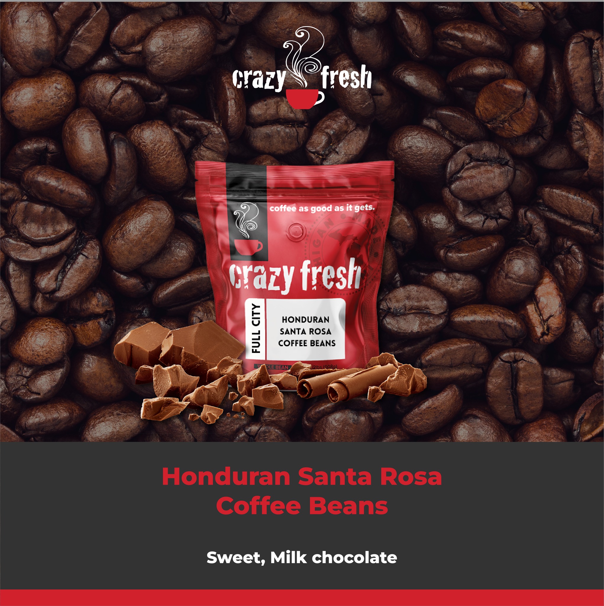 Crazy Fresh Coffee Menu