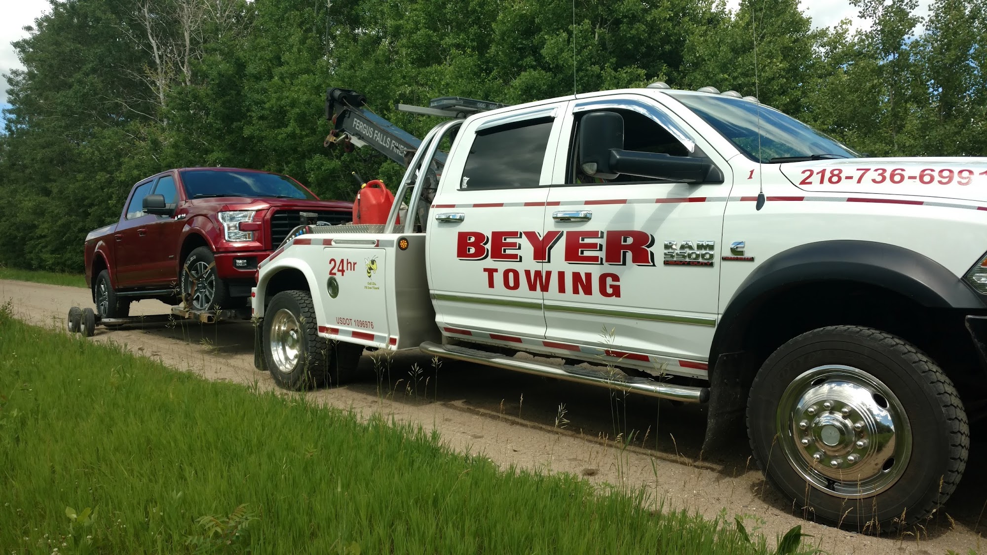 Beyer Towing & Transport 2501 Pebble Lake Rd, Fergus Falls Minnesota 56537