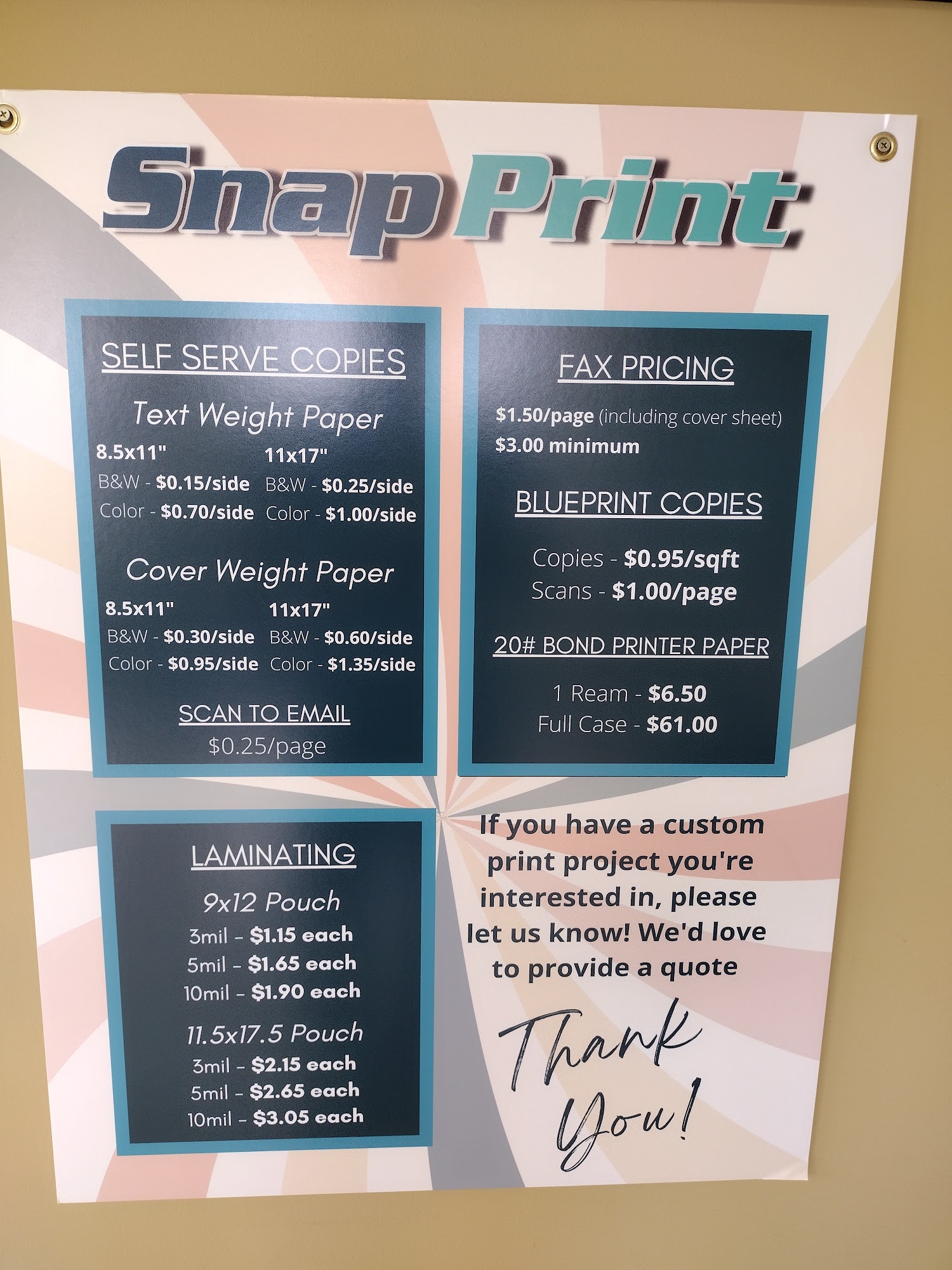 Snap Print Inc