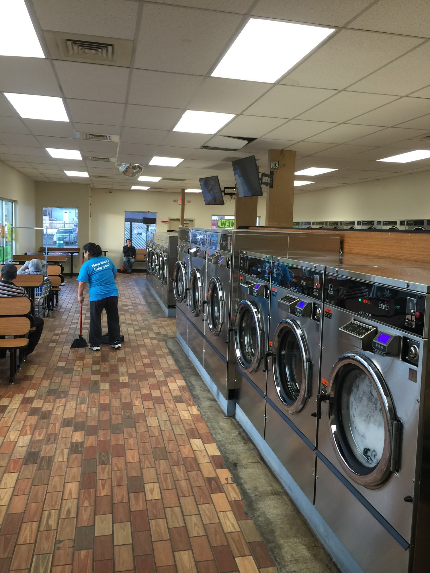 Lake Street Laundromat, with big washers & fresh hamburgers, and chicken sandwiches
