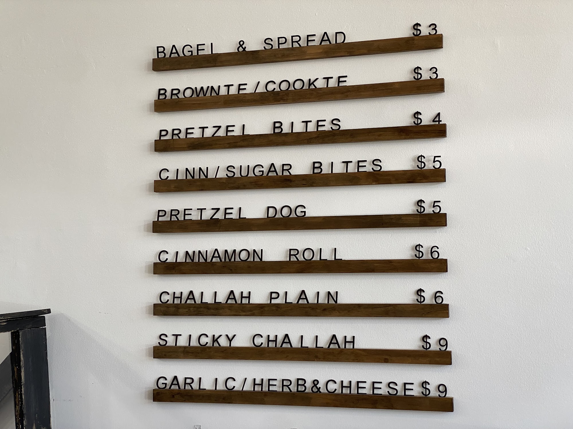 The Braided Bakery Menu