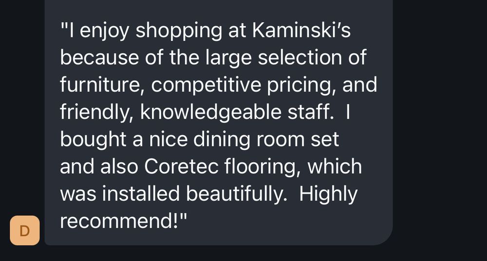 Kaminski's Home Furnishings Inc.