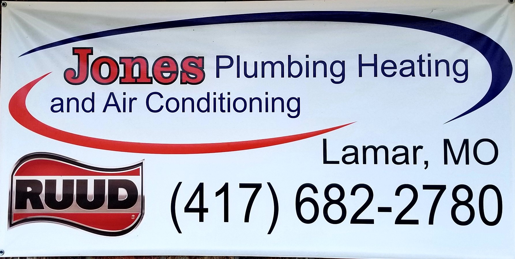 Jones Plumbing Heating & AC 1201 Lexington St, Lamar Missouri 64759
