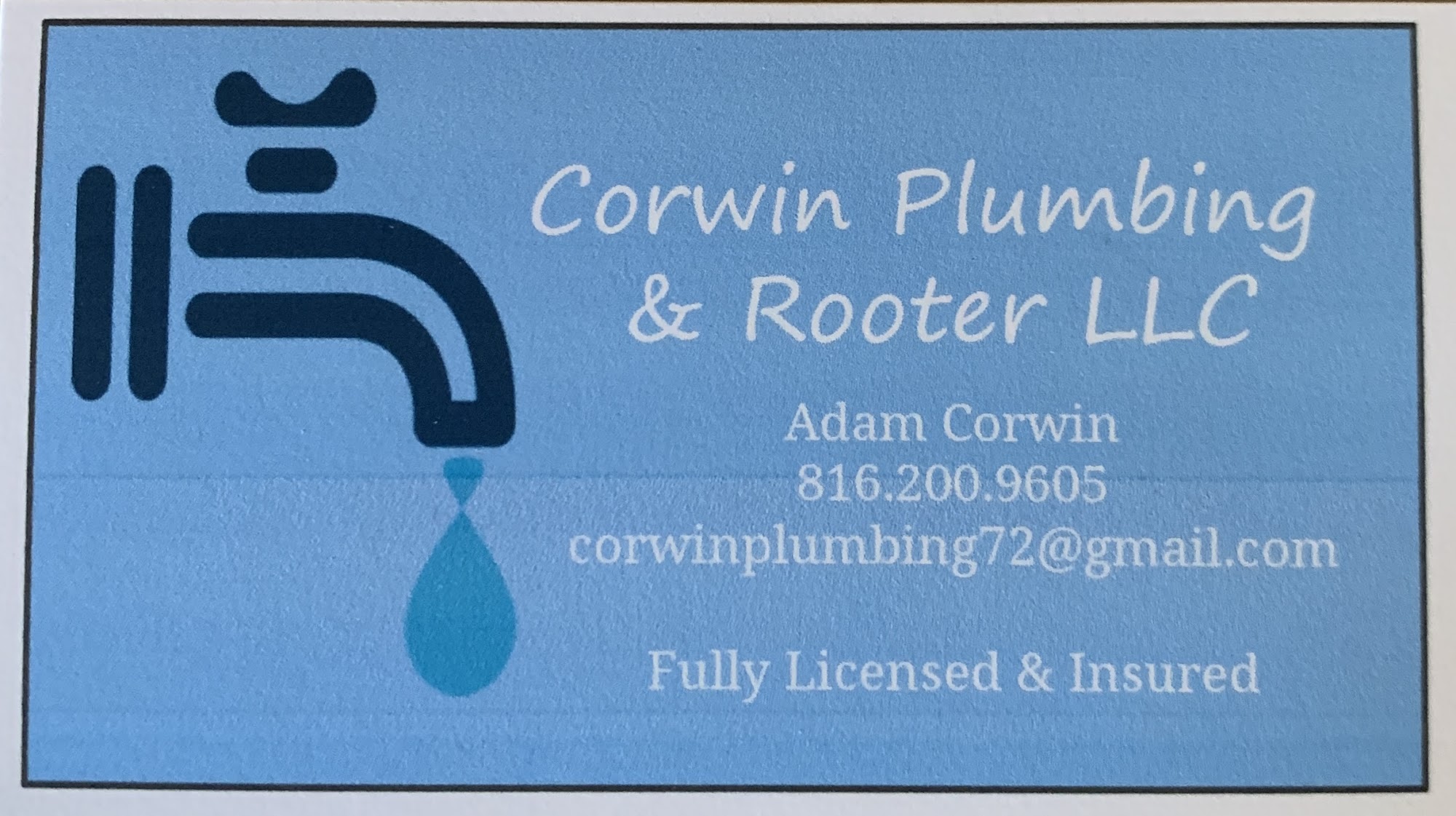 Corwin Plumbing and Rooter LLC 577 SW 1201 Rd, Montrose Missouri 64770