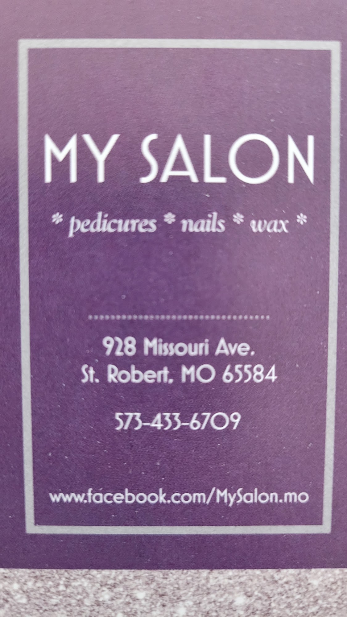 My Salon 928 Missouri Ave #4638, St Robert Missouri 65584