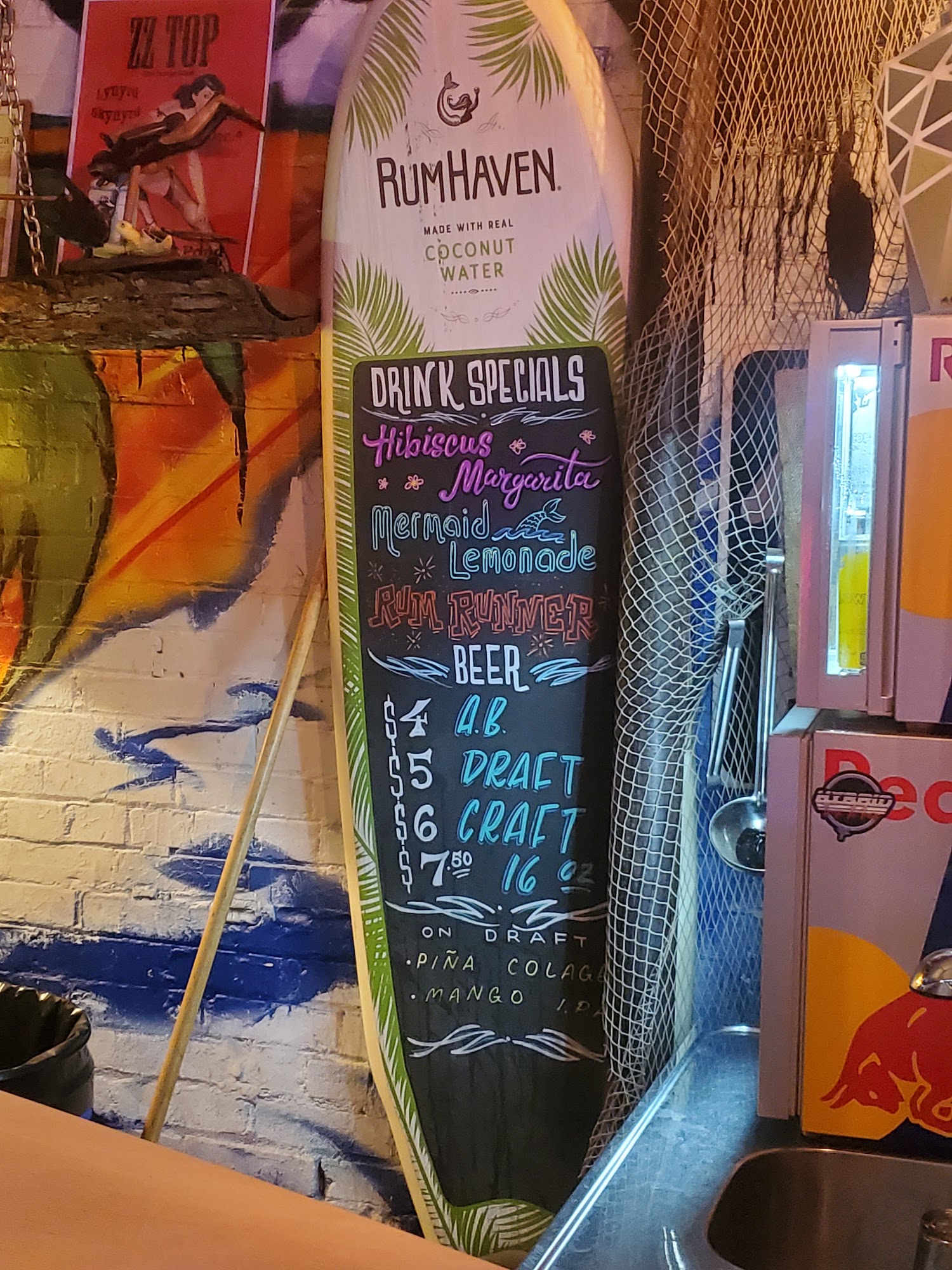 The Broadway Boat Bar Menu