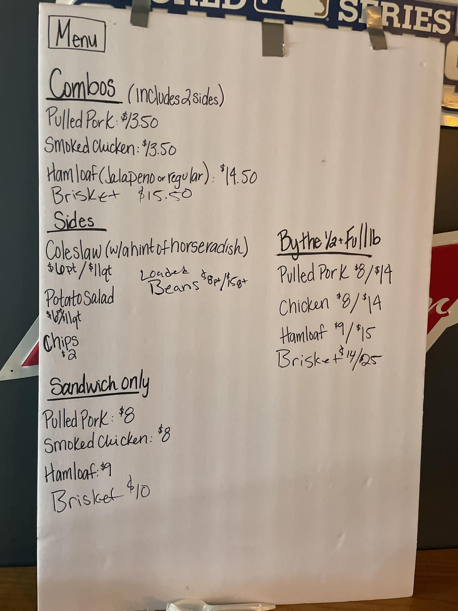 1 Eleven Tap & Que Menu