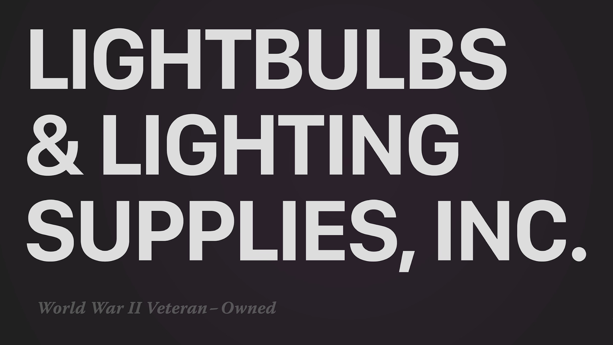 Light Bulb & Lighting Supplies