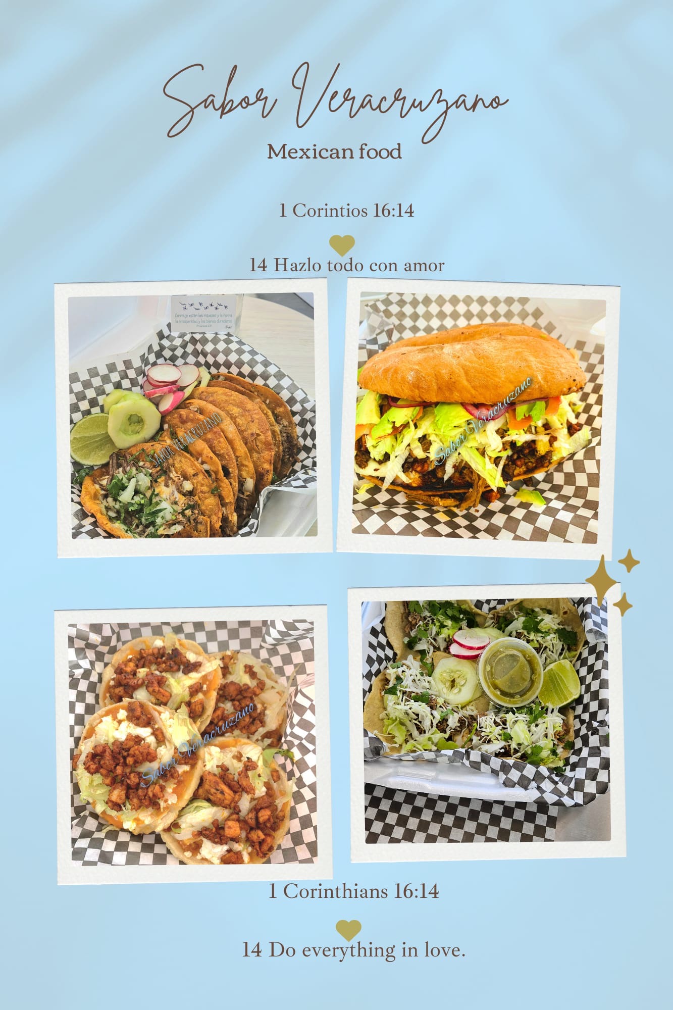 Sabor Veracruzano Menu