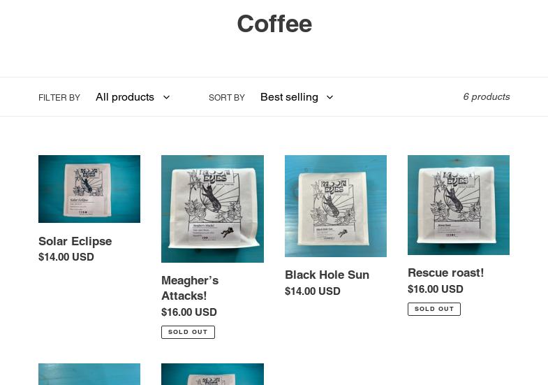 Moon Eyes Coffee Menu