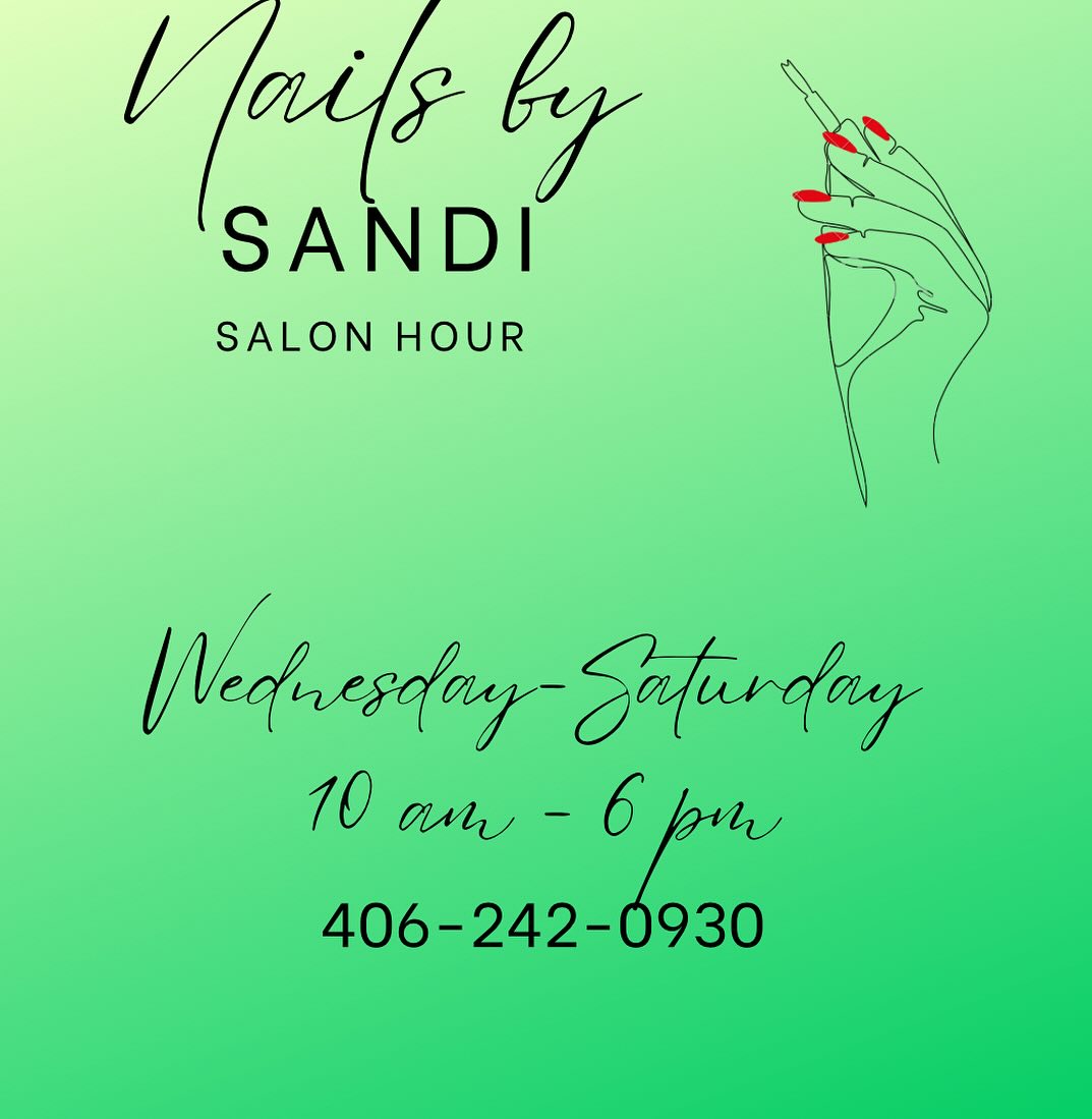 Nails by Sandi 1707 Main St, Thompson Falls Montana 59873