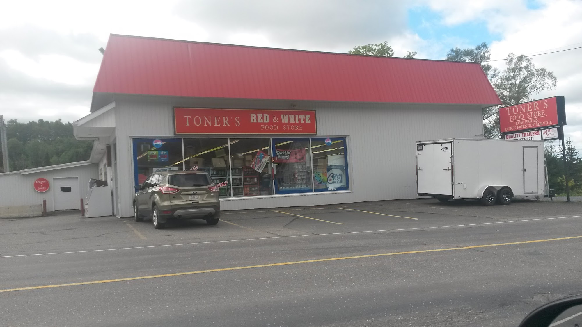 Toner Red & White Quality Trailers