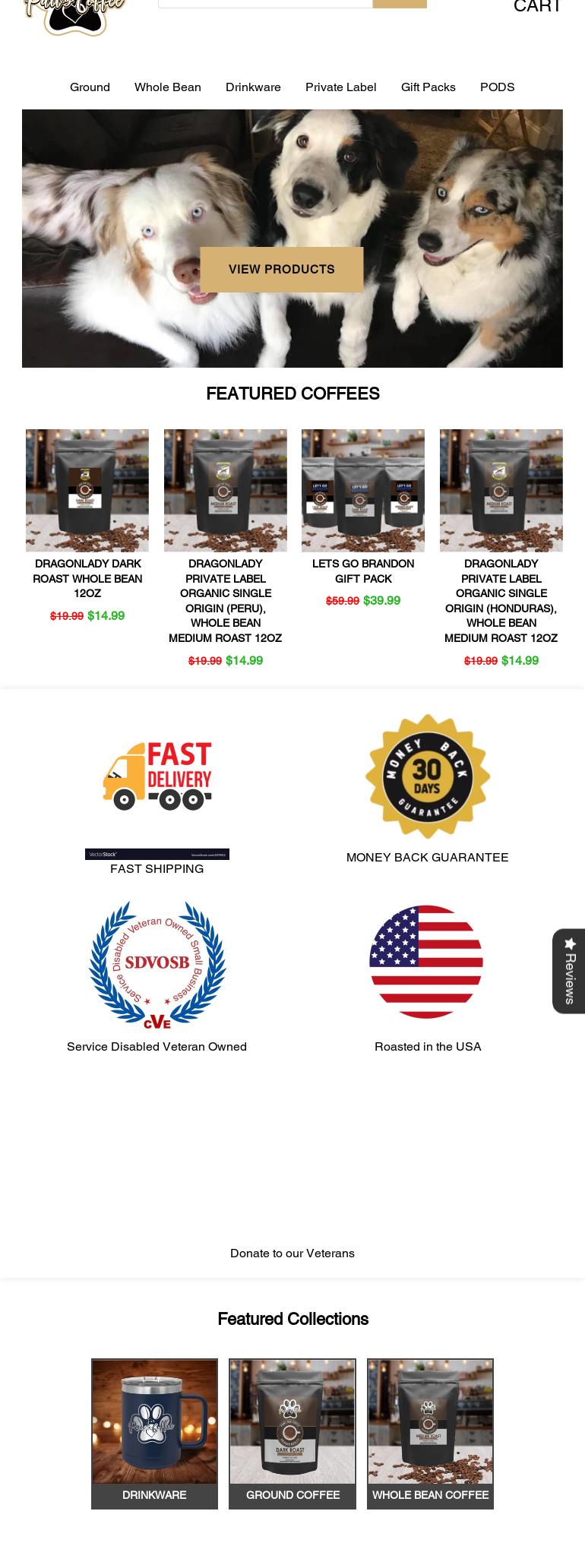 Pawz Fur Coffee Menu