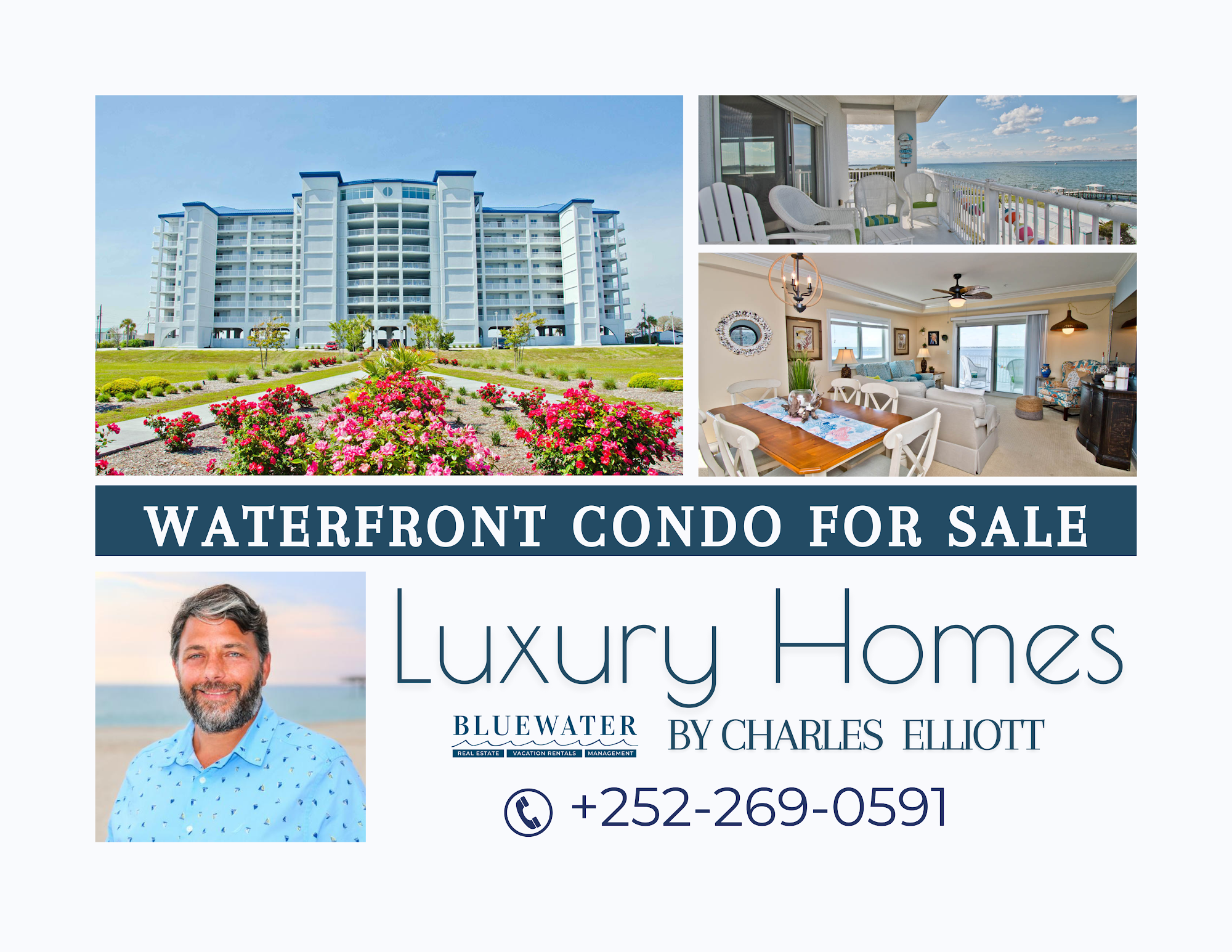 Charles Elliott Real Estate at Bluewater 407 Atlantic Beach Causeway #6F, Atlantic Beach North Carolina 28512