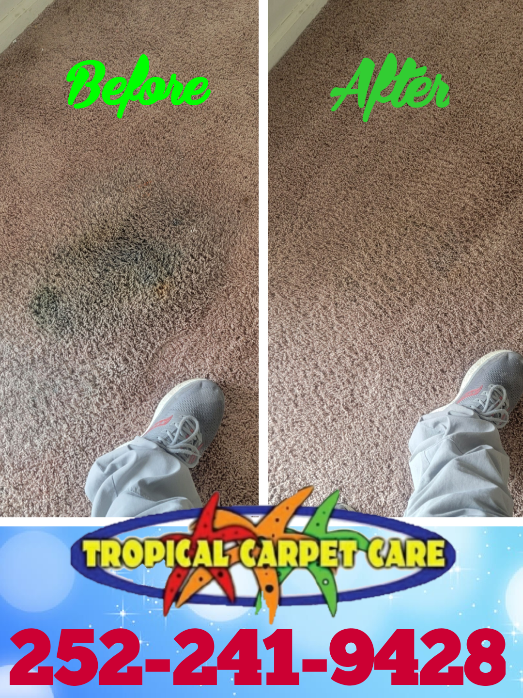 Tropical Carpet Care 103 Pine Needle Cir, Cape Carteret North Carolina 28584