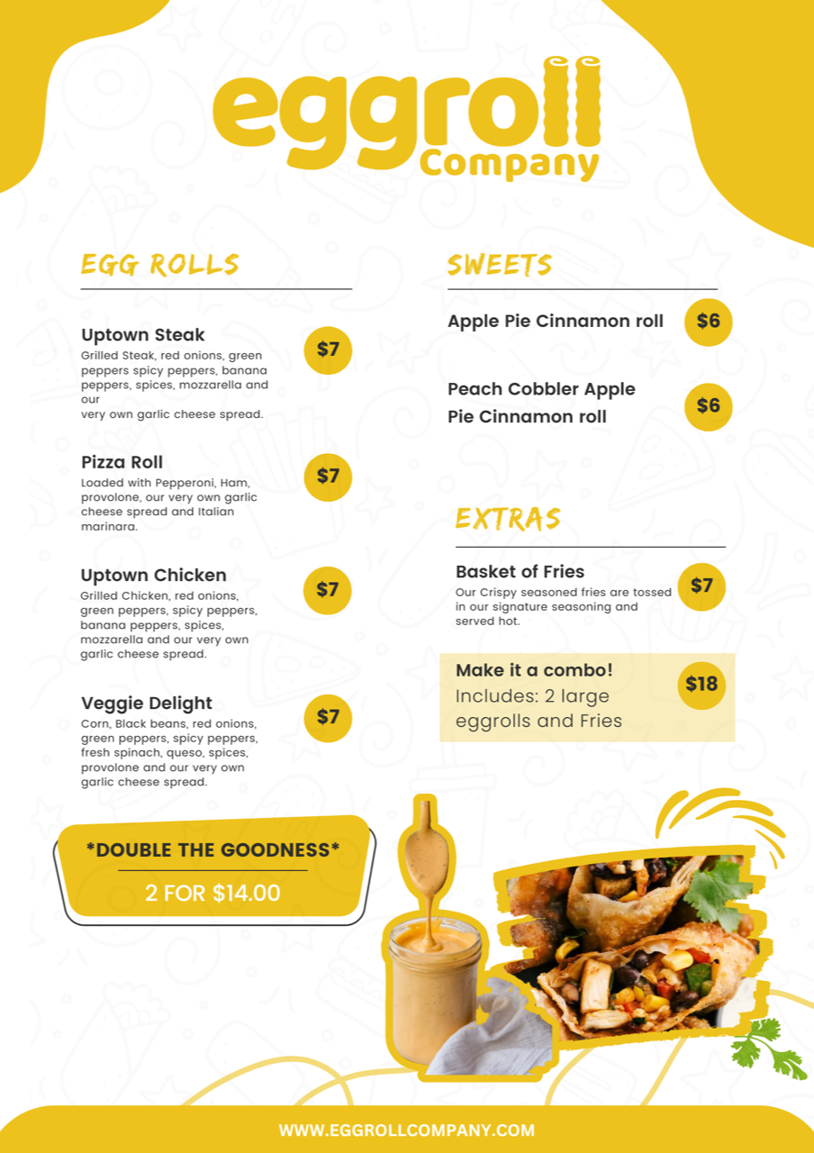 Eggroll Menu