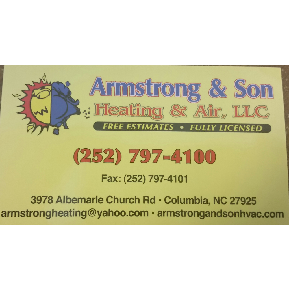 Armstrong & Son Heating & Air 3978 Albemarle Church Rd, Columbia North Carolina 27925