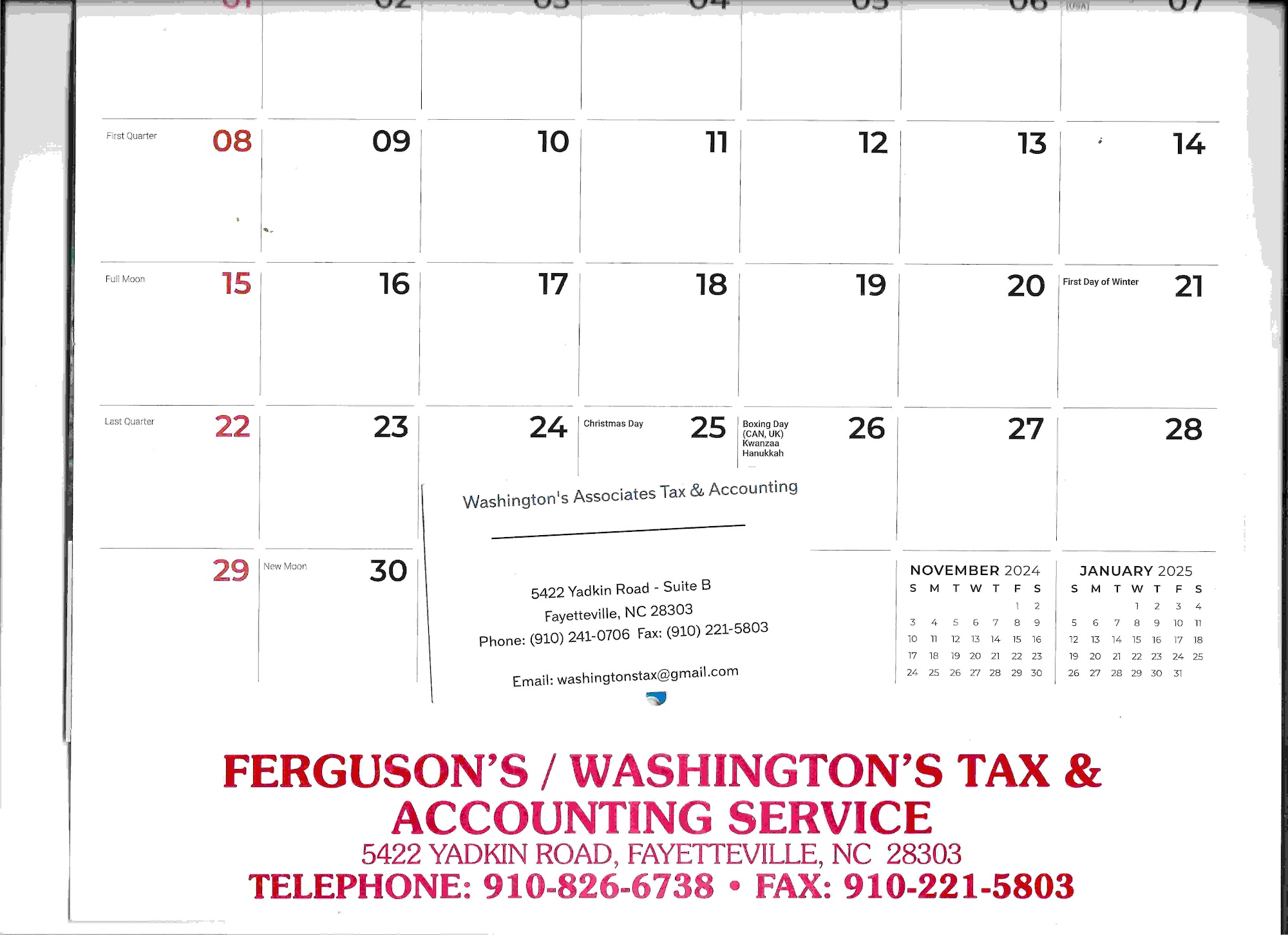 Ferguson's & Washingtons Tax and Accounting
