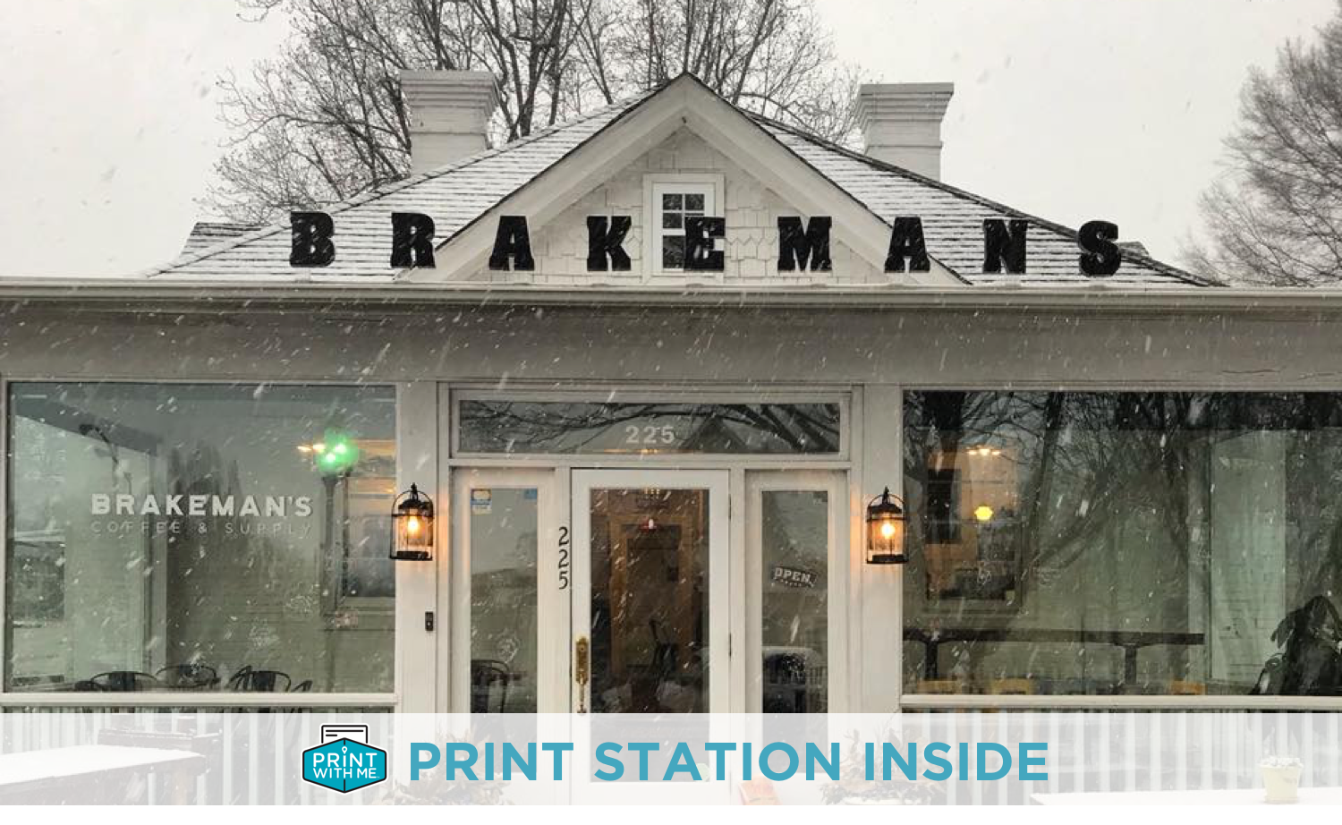 PrintWithMe Print Kiosk at Brakeman's Coffee & Supply