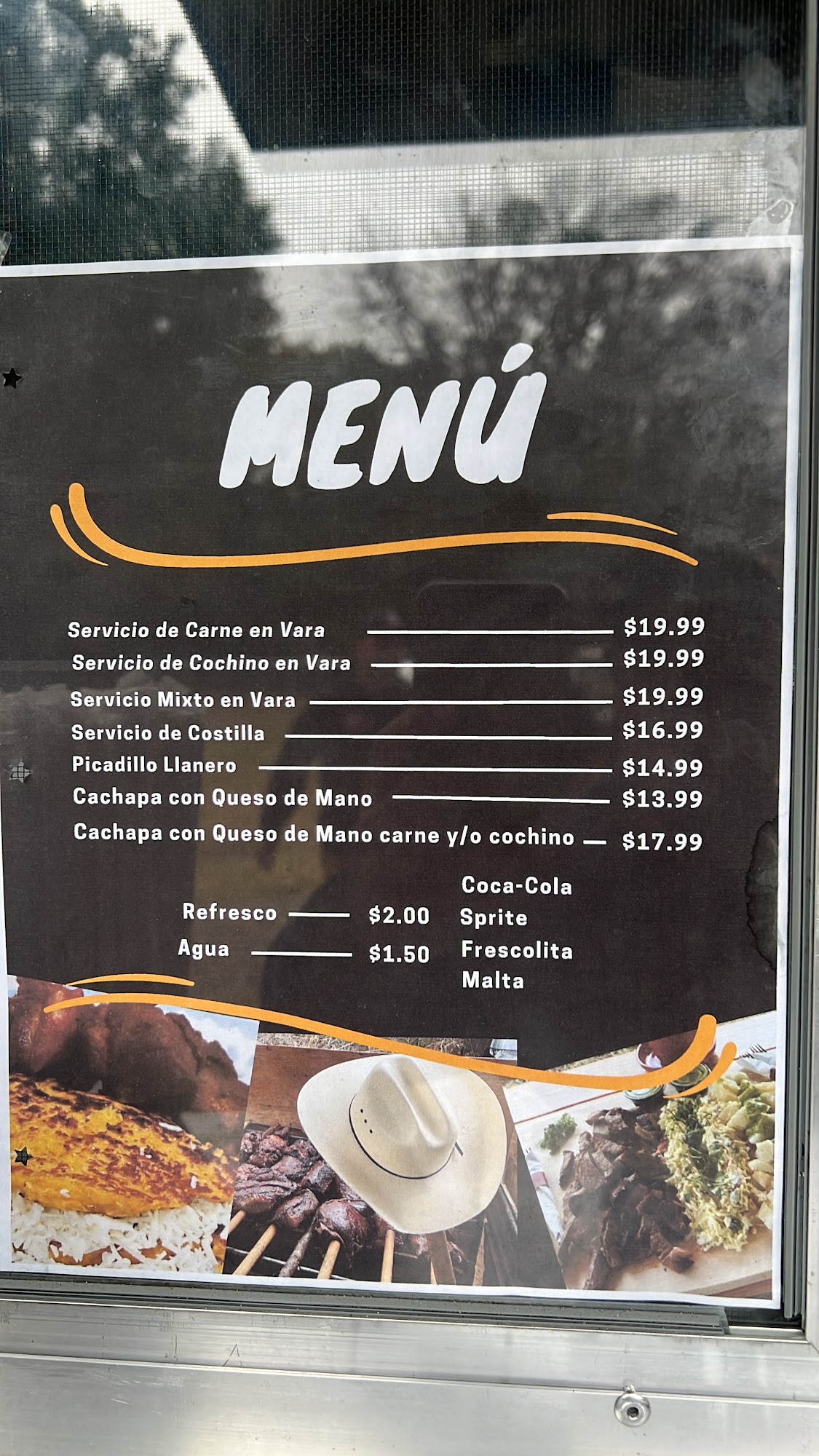 El Caney de Charlotte Menu