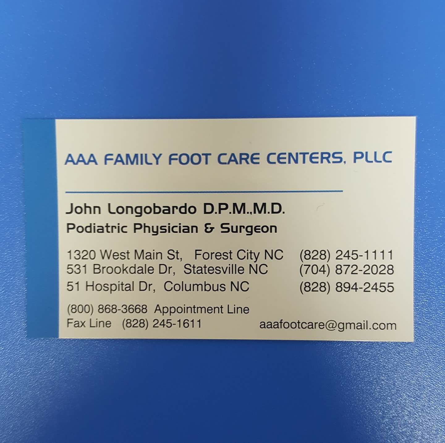 AAA Family Foot Care Center PLLC