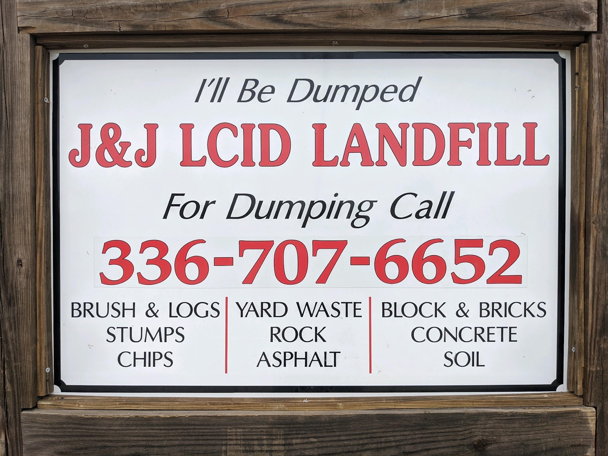 J&J LCIC Landfill 4356 Ellisboro Rd, Stokesdale North Carolina 27357