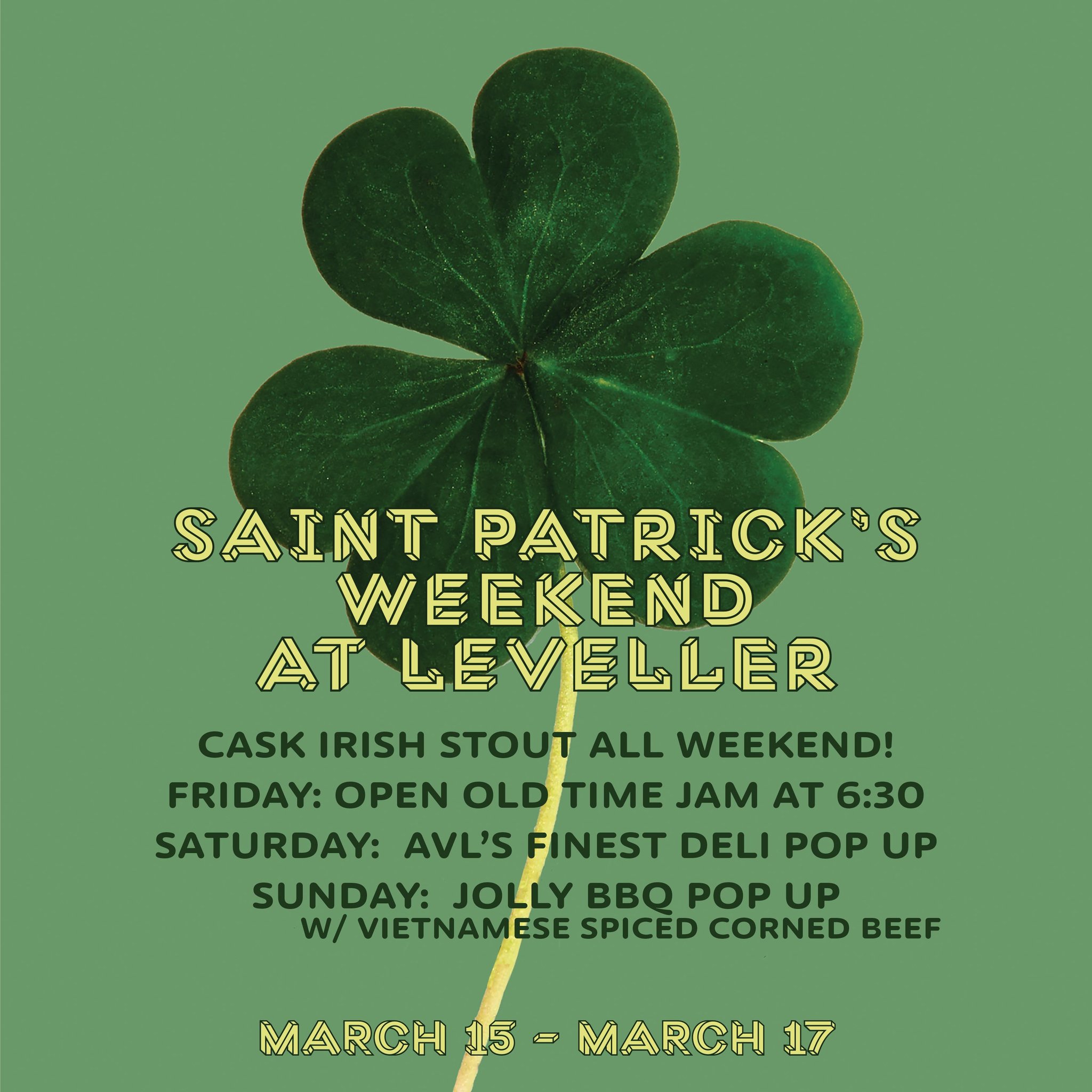 Leveller Brewing Co. Menu