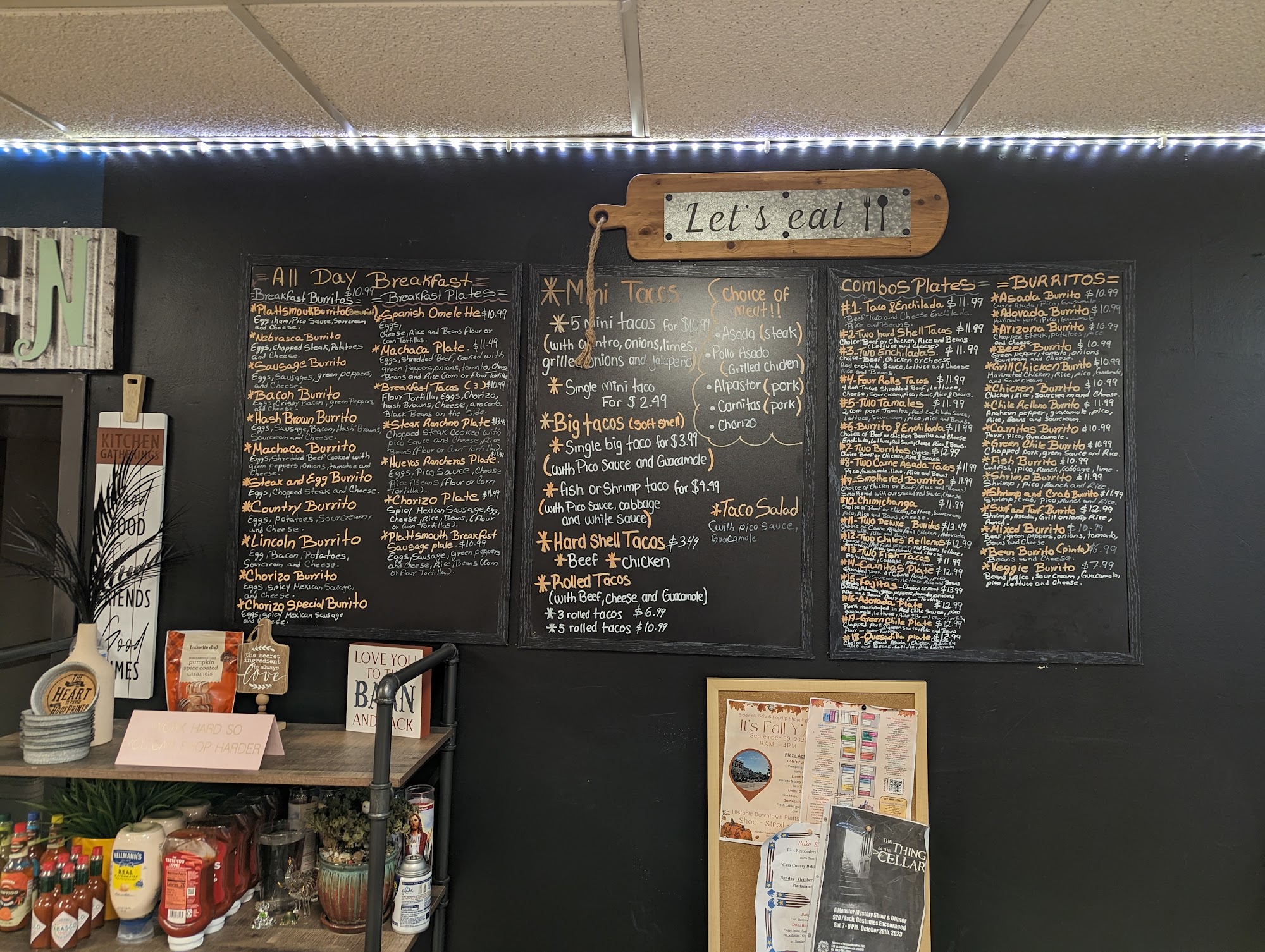 Mi Gente Mexican Restaurant Menu