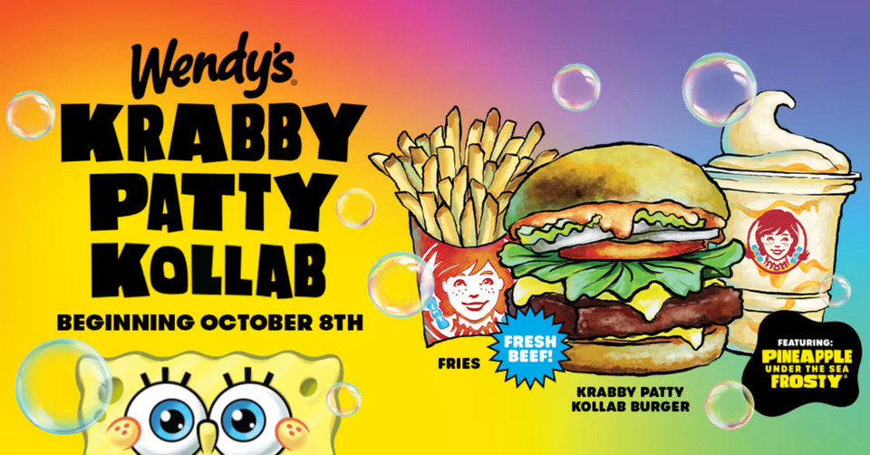 Wendy's Celebrates 25 Years of SpongeBob with Special Menu