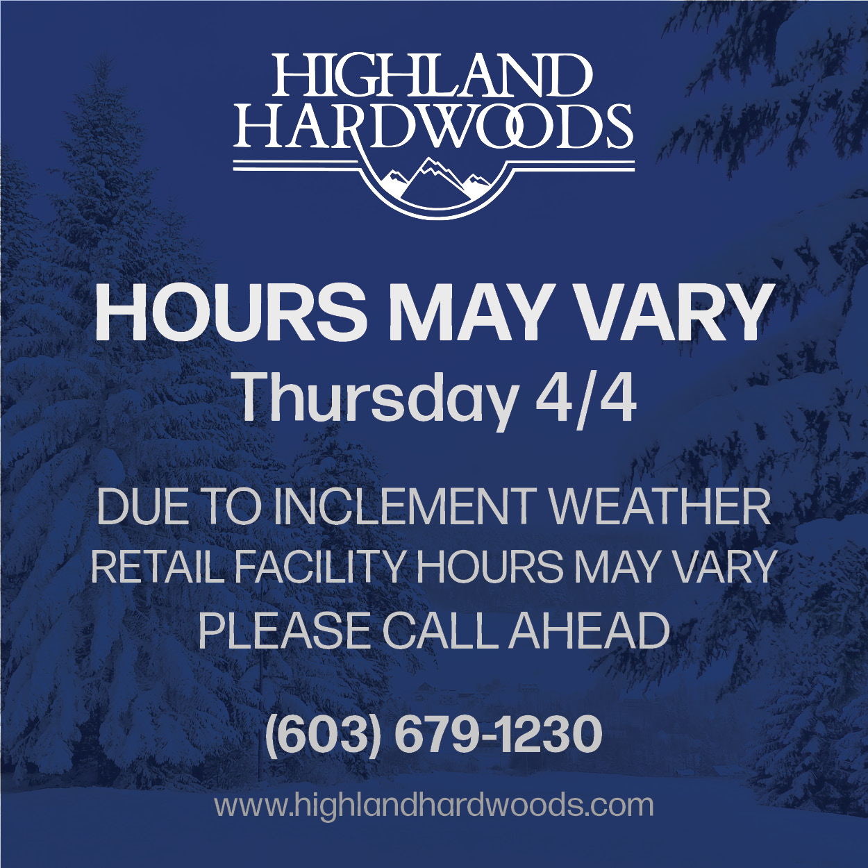 Highland Hardwoods 6612, 407 NH-125, Brentwood New Hampshire 03833